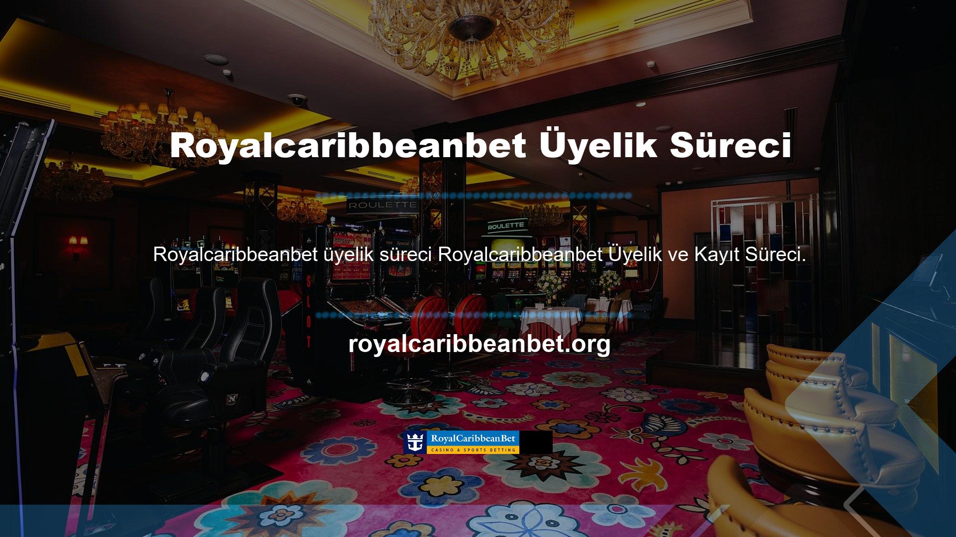 Royalcaribbeanbet Üyelik ve Kayıt Prosedürleri Önce Kayıt sekmesine tıklamalıdır